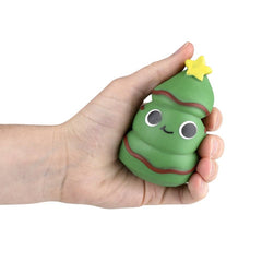 3.5" Christmas Squish Stretch 12ct 12/ LLB Squishy Toys