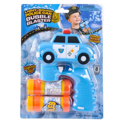 5" LIGHT AND SOUND POLICE CRUISER BUBBLE BLASTER - LLB Toys