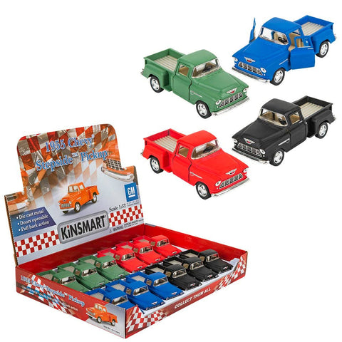 5" DIE-CAST 1955 CHEVY STEPSIDE PICK UP LLB Car Toys