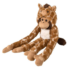 27.5" Dressed Giraffe Hanging Monkey - LLB Toys
