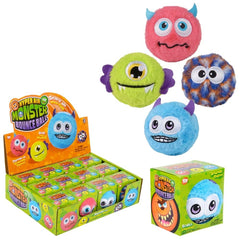 3.25" Hyper Air Plush Monster Bounce Ball - LLB Toys