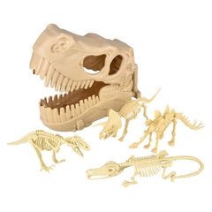 10" Dinosaur Fossil Skull Set 5ct - LLB Toys