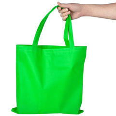 NEON FABRIC TOTE BAG 15 x 16.5" LLB kids Toys