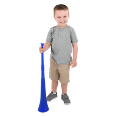 29" BLUE COLLAPSIBLE STADIUM HORN (24/cs) LLB kids toys