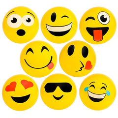 18" EMOTICON VINYL BALL YELLOW ONLY (48/cs) LLB kids toys