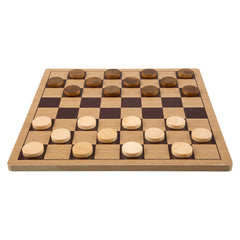 10" WOODEN CHECKERS