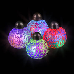 2.33" LIGHT-UP SQUEEZE MESH GRAPE BALL LLB Light-up Toys