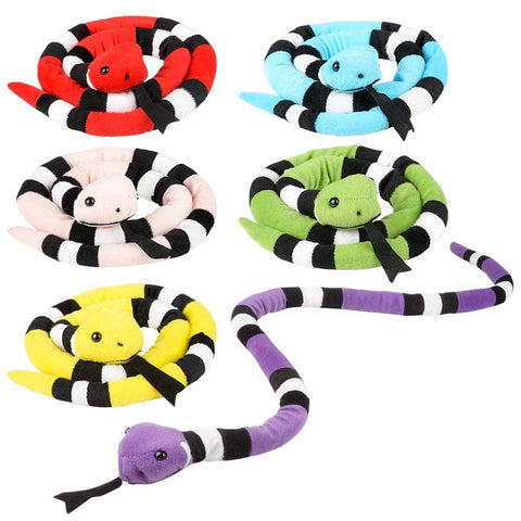 45" STRIPED SNAKE plush LLB Plush Toys