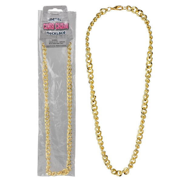 Metal Curb Chain Necklace 19.65