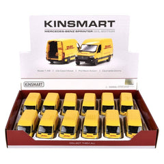 5" Diecast Pull Back DHL Sprinter Van 12ct LLB kids toys