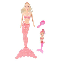12.5" Mermaid & Mini Mermaid Doll Play Set  - LLB Toys