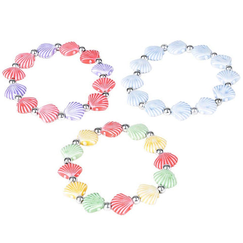FAUX SHELL BEAD BRACELET - LLB Toys
