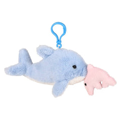 3.5" Mighty Quakes Dolphin Backpack Clip - LLB Toys