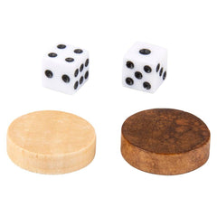 10" WOODEN BACKGAMMON LLB Wood Toy - Kids