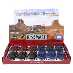 5" DIE-CAST PULL BACK 2014 CHEVY SILVERADO LLB Car Toys