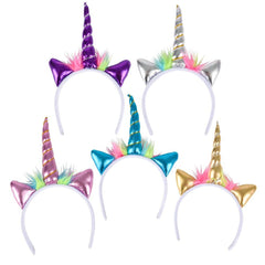 METALLIC UNICORN HEADBAND LLB Plush Toys