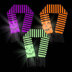 Light-Up Jack O Lantern Scarf  35" - Halloween- LLB Toys