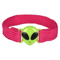 Alien Woven Bracelet 7.5" 24/unit - LLB Toys