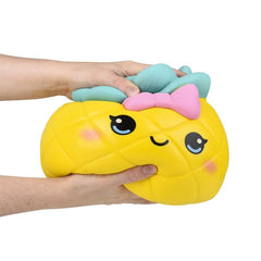 JUMBO SQUISH PINEAPPLE BOW MIX 10" LLB Squishy Toys