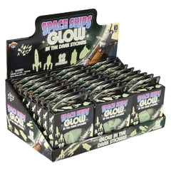 Glow In Dark Space Rocket Stickers 24ct - LLB Toys