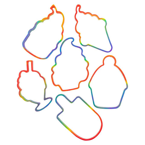 DESSERT RAINBOW SILICONE STRETCH BANDS LLB kids toys