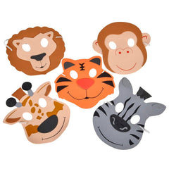 7.5" FOAM ZOO ANIMAL MASKS LLB kids toys