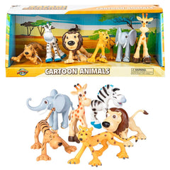 6 PC Cartoon Animal Set LLB kids toys