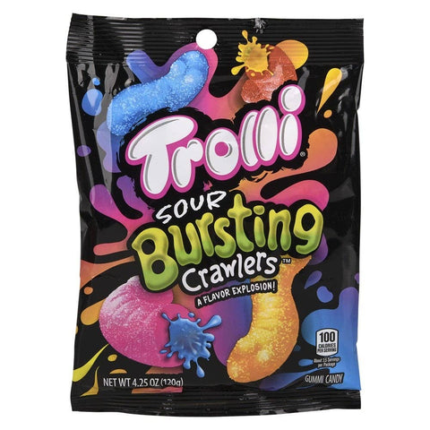 Peg Bag Troli Sour Bursting Crawlers 12/4.25oz LLB Candy
