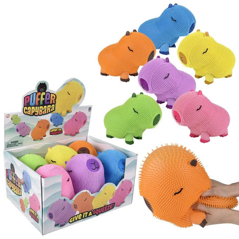 9" Capybara Puffer-Assorted Colors- LLB Toys