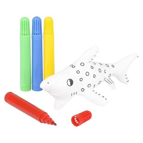 5" SHARK COLOR-A-PAL LLB Plush Toys