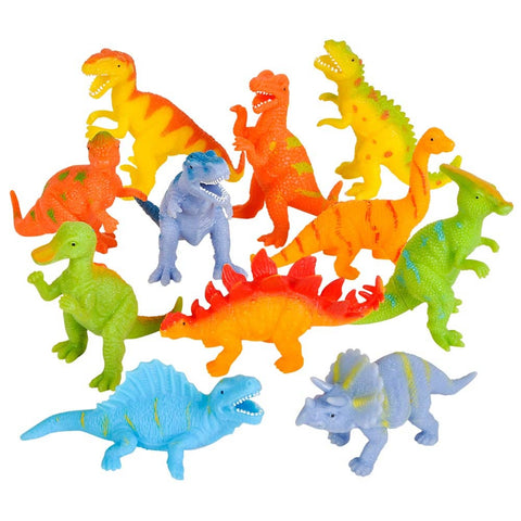 4" SQUEEZE STRETCH DINOSAURS LLB kids toys