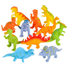 4" SQUEEZE STRETCH DINOSAURS LLB kids toys