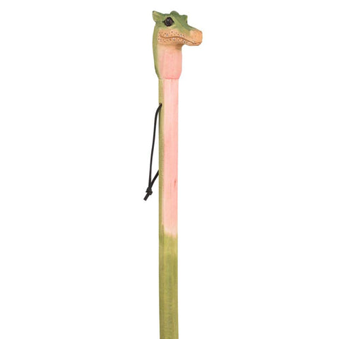 48" WOODEN ALLIGATOR WALKING STICK LLB kids toys
