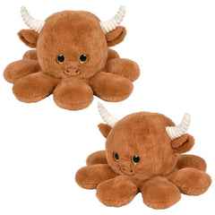 12" Octo-Highland Cow Plush - LLB Toys