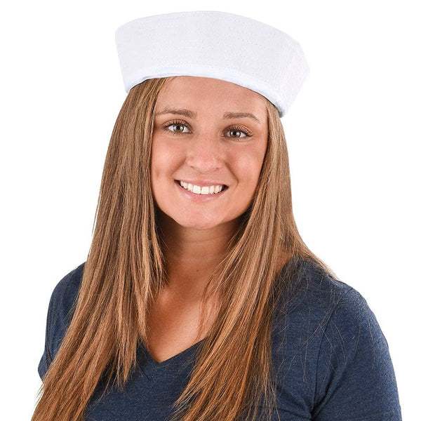 LARGE WHITE SAILOR HAT - LLB Toys
