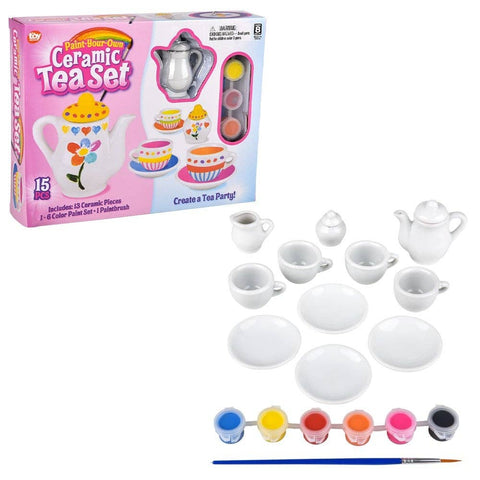 CERAMIC CRAFT TEA SET 15PC LLB kids Toys