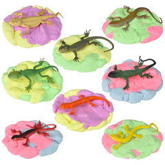 2.7" Lizard Play Clay Slime 24ct - LLB Toys