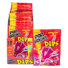 POP ROCKS DIPS SOUR STRAWBERRY  - LLB Candy