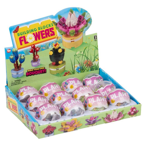 2.5" Building Block Flowers 12ct - LLB Toys