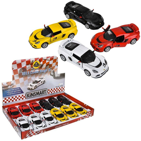 5" Diecast Pull Back 2012 Lotus Exige S LLB kids toys
