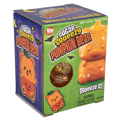 4" Jumbo Sugar Squeezy Halloween Pumpkin Bear  - LLB Toys