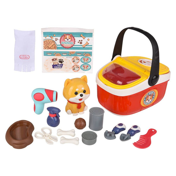 16pc Pet Corgi Basket Playset - LLB Toys