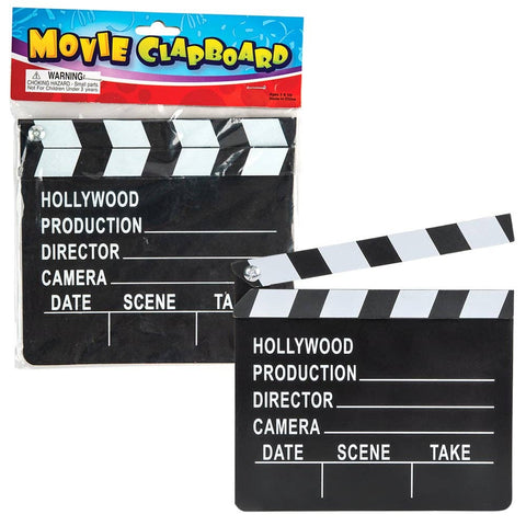 MOVIE CLAP BOARD 7"x 8" LLB kids toys