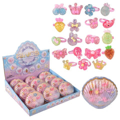 Dreamy Sparkle Ring Shell Assortment 12ct - LLB Toys