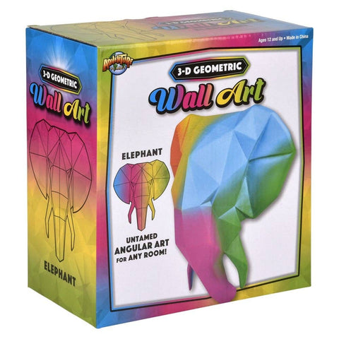 Elephant Geometric Wall Art 7.75" LLB kids toys