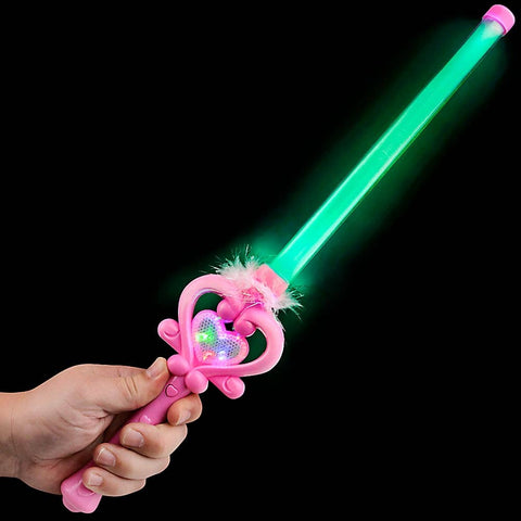 13" LIGHT-UP PRINCESS FEATHER WAND LLB Light-up Toys