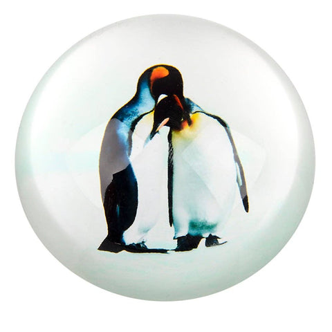 80 MM DOME PAPERWEIGHT 2 PENGUINS LLB kids toys