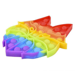7" RAINBOW WOLF BUBBLE POPPERS LLB kids toys