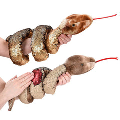 67" NATURAL SNAKE SEQUIN LLB Plush Toys