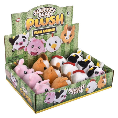 3" Farm Animal Squeezy Bead plush LLB Plush Toys